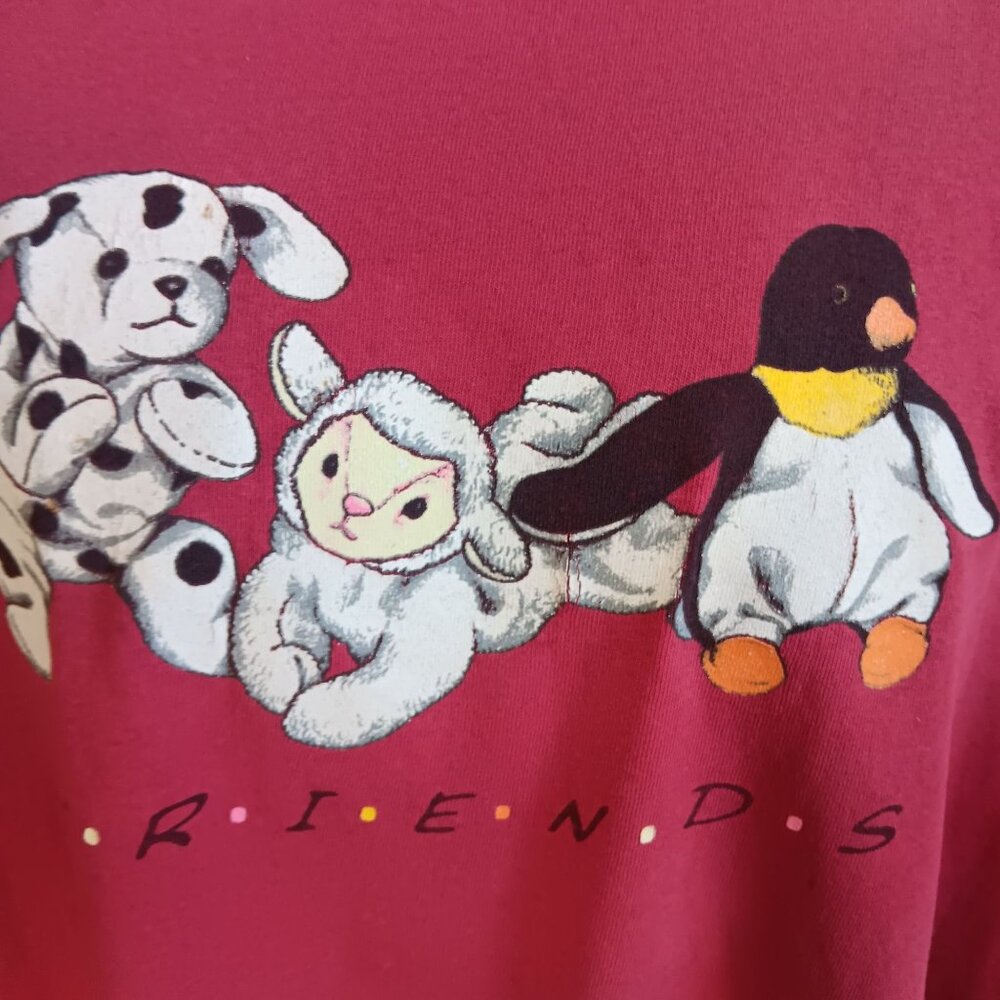 Large Single Stitch T-Shirt Vintage Ross Sportswear Animal Friends Plush Toys